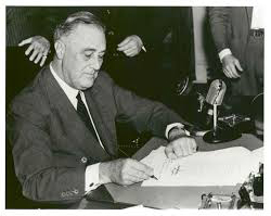 FDR signing of the CU act